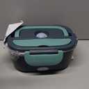 Electric Lunch Box Food Heater, 80W Portable Warmer for Car Truck Work with 304 Stainless Steel Container, 12V/24V/110V Green Heated Lunch Box Suitable for Ideal Driver/Work/Gift