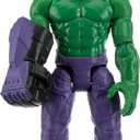 Avengers Marvel Mech Strike 6-inch Scale Action Figure Toy Hulk with Compatible Mech Battle Accessory, for Kids Ages 4 and Up, Black