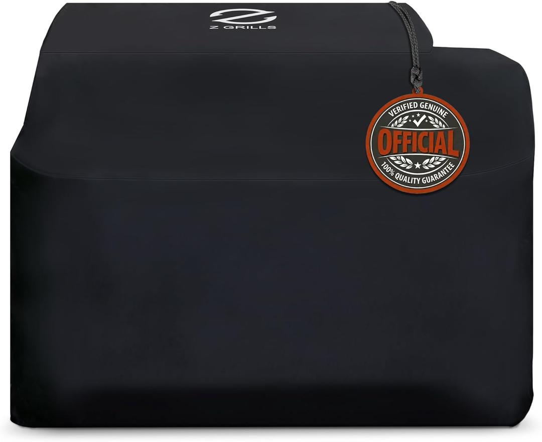 Z GRILLS Pellet Grill Cover 55 Inch | Official Genuine | Upgraded 600D Polyester Fabric, Heavy Duty, Waterproof, Weather Resistant Full Length Grill Cover for 11002B Pellet Smoker
