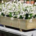 Grunyia 10 Bundles Artificial Flowers Outdoor UV Resistant Fake Plants Indoor Outside Hanging Planter Home Garden Decor