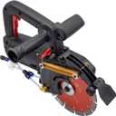 8'' Electric Concrete Saw 4800W Wall Chaser Concrete Cutter for Brick, Concrete Wall, Granite, Marble, Tile with 8" Saw Blade, Water Pump, Water Hose