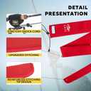 SF Neoprene Fishing Rod Sleeve Rod Cover for Casting, Spinning, Trolling Fishing Rods Protect Cover Floating Rods Storage Case,Hook Resistant (Length:75", Red-2)