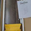 ChooChoo Bathroom Wall Cabinet, Over The Toilet Space Saver Storage Cabinet, Farmhouse Medicine Cabinet with 2 Doors and Adjustable Shelves, Cupboard, Retro Grey