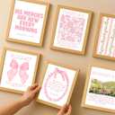 2 x Losyze Trendy Christian Wall Art Bundle Gallery Wall Set Pink Coquette Home Decor Art 8 X 10 Inch (UNFRAMED) (Yellow)
