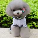 PEGASUS SELMAI Puppy Shirts Navy Small Dog Coat Pattern Pet Outfits Doggie Chihuahua Clothes Jumpsuit XL