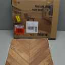 Art3d 30-Pack Herringbone Peel and Stick Vinyl Floor Tiles, 12" x 12" Self Adhesive Waterproof Wood Flooring Plank for Kitchen Bathroom Bedroom, Cover 30 Sq. Ft, Brown