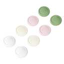 PlayVital Thumb Grips for Nintendo Switch 2, 8-Pack Silicone Joystick Caps for Joycon 2, Cute Accessories Comfort Thumbstick Grip Covers - White & Antique Yellow & Pink & Matcha Green