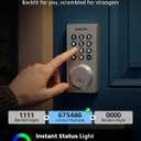 Philips WiFi Smart Keypad Deadbolt Lock, App Remote Control, No Hub Required, Support Alexa & Google Assistant, Keyless Entry Door Lock with Auto Lock, Digital Smart Locks for Front Door, Satin Nickel