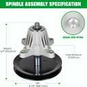 46 inch Deck Rebuild Kit Fits Cub Cadet LTX1045 LTX1046 LTX1046VT, 2 Spindles 618-04865 618-04636, 2 Blades 742-04290 942-04244, 2 Idler 753-08171, 103" Deck Belt 754-04219