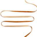 HATIANGE Ginger Velvet Ribbon 1/4 Inch X 50 Yards for Gift Wrapping, Hair Bows, Choker, Wedding Decorations (Antique Golden)