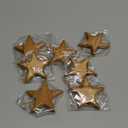 Henoyso 12 Pcs Handcrafted Wood Star Ornaments Star Hanging Christmas Tree Ornaments 2.8" Wood Hanging Decorations for Christmas Tree Winter New Year Party Supplies