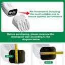 3"x4" Type-A Gutter Downspout Extensions Gutter Downspouts Downspout Diverter Outlet Filter and Leaf Guard for Bottom of Downspouts Extender