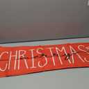 Merry Christmas Red Throw Pillow Cover, 12 x 35 Inch Winter Holiday Cushion Case Decoration for Sofa Couch