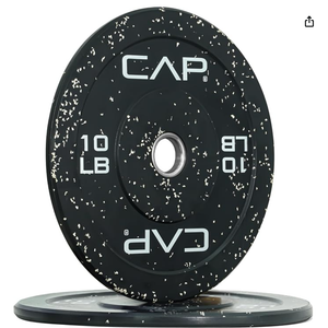 CAP 2-inch Olympic Bumper Plate Weight Set of 2, 10 lbs , Pair