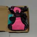 PoyPet No Pull Dog Harness, No Choke Front Lead Dog Reflective Harness, Adjustable Soft Padded Pet Vest with Easy Control Handle for Small to Large Dogs(Pink, Medium)