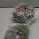 12 Pcs Christmas Candle Rings Wreaths Bulk, Xmas Artificial Candle Rings with Pinecones Red Berries Candle Holder Table Centerpiece Decor for Home Kitchen Cabinet Windows Front Door