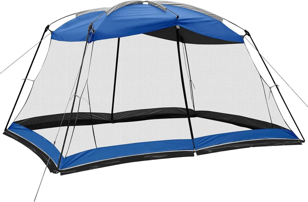 Screen House 13x9 Ft Canopy Tent Sun Shade Shelter Perfect for Outdoor Activities, Blue
