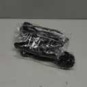 18 Pcs Black Plastic Serving Utensils Set - 6 Black Plastic Serving Spoons, 6 Black Tongs And 6 Forks - Heavy Duty Black Disposable Serving Utensils Set For Parties