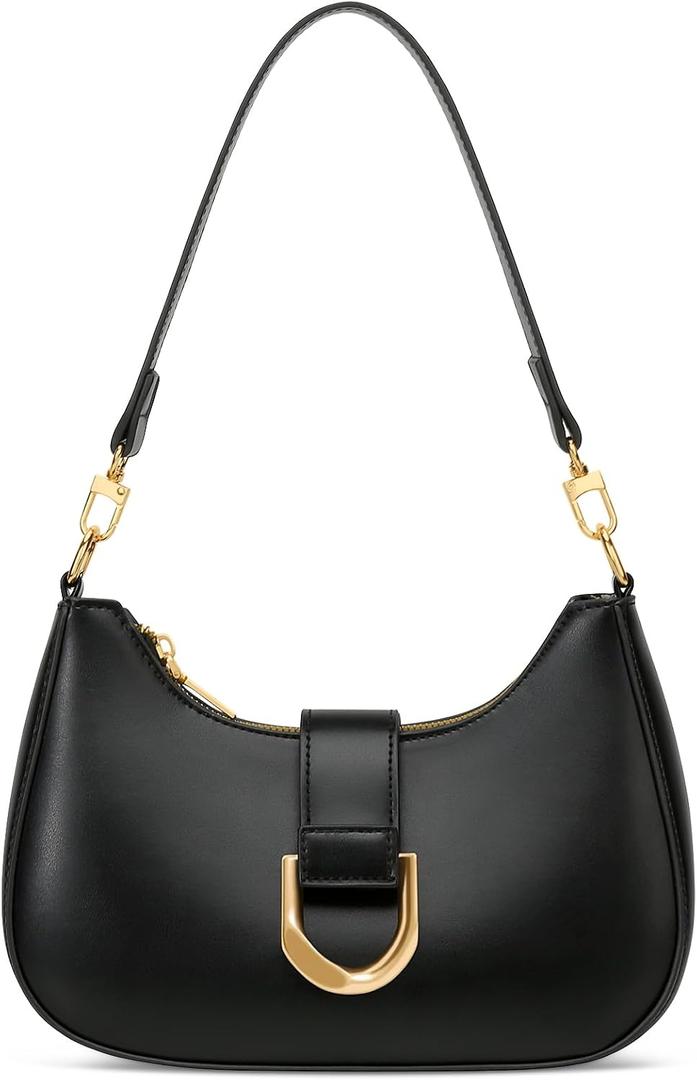 KKXIU Small Shoulder Bag for Women - Women's Handbags Small Purses for Women Trendy Vegan Leather Purse with Removable Strap
