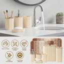 Britimes 23 Pack Bathroom Accessories Set, No Slip Rugs, Beige Gradient