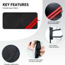 Windshield Sun Shade for Dodge Charger Challenger Durango Ram Accessories Universal Fit to All Dodge Cars Sunshade Foldable Sun Visor Protector Blocks UV Rays Keep Your Car Cooler (Red)
