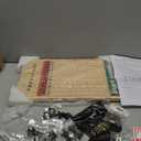 Horse Racing Game for Adults - 11 Luxurious Metal Horses (Silver, Black, Rose Gold), 16" Dark Pine Wood Race Board, Dice & Card Included (Dark Color)