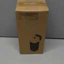 Makeup Brush Holder with Lid, Push Pop-Up Makeup Brush Organizer,4 Slots Makeup Cosmetics Organizerfor Vanity Decor, Bathroom Countertop ,Large Capcity, Dustproof,Waterproof (White and Gold)