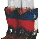 ICE ARMOR 5" H Texas Boots Salt & Pepper Shaker Holder Statue Sculpture Ornament Decoration Home/Room Decor Ideas for Housewarming, Holidays and Birthdays Great Collectible Addition