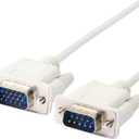 PNGKNYOCN 4.5 Feet DB 9 Pin Male to VGA 15 Pin Male Adapter Cable, RS232 to VGA Conversion Cable for Computer,Printers, Scanners