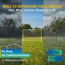 3-in-1 Soccer Goal with Soccer Rebounder and Backstop Net, Junior