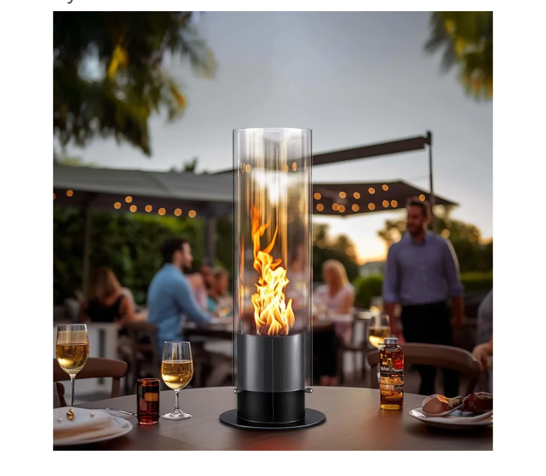 Tornado Tabletop fire Pit, Table top firepit, Spiral Flame Fire Pit, Tabletop fire Pit Outdoor& Indoor,Gift for Balcony Home Decor, Patio and Backyard