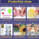 Acelii 5D Diamond Art Kits for Adults,Christmas Couple Special Shape Diamond Painting Kits for Beginners, Winter Hot Springs DIY Crystal Diamond Dots Gem Art Craft for Home Decor 11.8x11.8 Inch