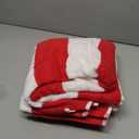 Great Bay Home 100% Cotton Velour Oversized 35" x 70" Beach Towel - Red Cabana Stripe Pool Towels - Quick Dry, Large Swim Towels for Adults and Kids