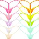 Mbotnee G-Strings Micro Thongs for Women Tiny Panties Low Rise T-back Underwear (10 Packs-multicolors 3)