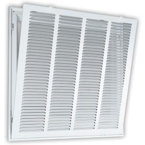 Fits 20x20 Duct Opening | Steel Return Air Filter Grille by Handua [Removable Door] for 1-inch Filters | Vent Cover Grill | White | HVAC Cold Air Intake Grille | Out Dim: 22 5/8"W X 22 5/8"H