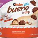 Kinder Bueno Mini, 125 Count Party Pack, Milk Chocolate and Hazelnut Cream, Individually Wrapped Chocolate Bars, 23.8 oz, Best By: 05/17/2026