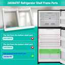 Upgraded 240364787 Crisper Pan Cover Frame for Frigidaire Refrigerator Crisper Drawer Cover Shelf Frame Replacement 216979402, 240364747, 240364778, 240364794, 1512532 for Crosley Drawer Cover Part