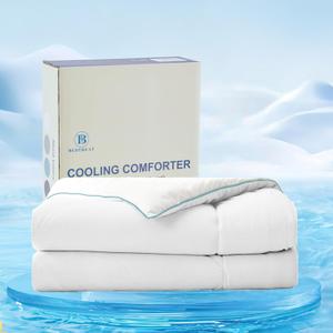 BedTreat Cooling Comforter Twin Size Cool Comforters for Hot Sleepers Cooling Blanket Breathable Comforter Summer Bedding White