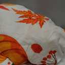 Fall Pumpkin Bed Sheets Queen Size Maple Leaves Sheet Set For Kids Girls Boys Autumn Harvest Fruit Botanical Fitted Sheet Orange Natural Leaf Plant Bedding Set deep pocket Bedroom Decor 4Pcs (Multi 01)