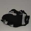 Muezna Men's Non-Slip Yoga Socks, Anti-Skid Pilates, Barre, Bikram Fitness Hospital Slipper Socks with Grips (12-14, Black - 3 Pairs)