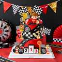 11 x 50Pcs Race Car Cake Topper Car Cake Decorations Racing Party Theme Cake Decorations for Birthday Supplies Baby Shower