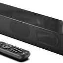 LARKSOUND Small Sound Bar for TV, PC, Gaming, Surround Sound System, Mini TV Speaker Soundbar with Bluetooth/HDMI ARC/Optical/AUX/USB Connections (16 inch, Glossy)