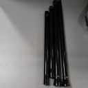 AIZESI Spring Tension Rods Adjustable Tension Curtain Rod Small Tension Rod No Drilling Expandable Spring Loaded Curtain Tension Rod?Black,45" to 77"-1Pcs)