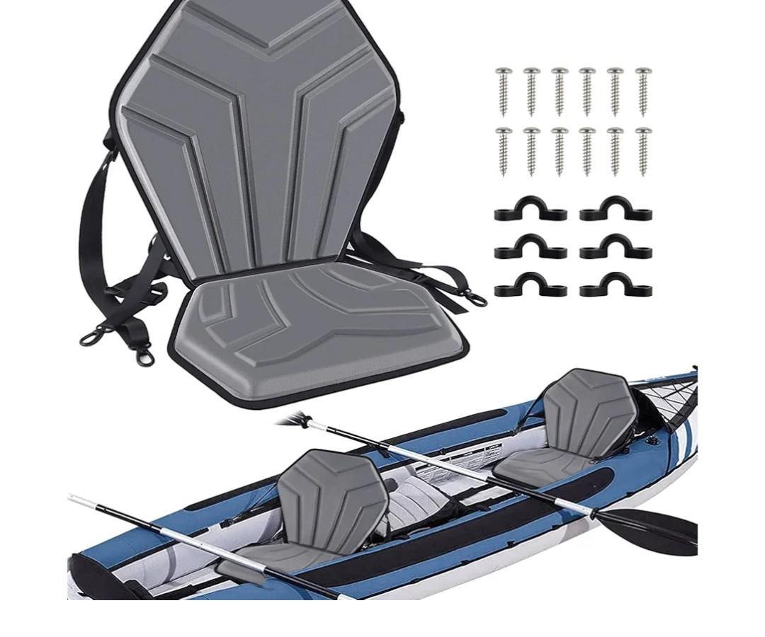 Universal Kayak Seat with Back Support, Comfortable Deluxe Sit-On-Top Canoe Seat for SUP Paddle Board Fishing Boat with 6 Adjustable Straps Universal Kayak Seat with Back Support, Comfortable Deluxe Sit-On-Top Canoe Seat for SUP Paddle Board Fishing Boat with 6 Adjustable Straps