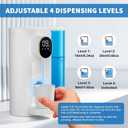 Automatic Mouthwash Dispenser 20.3 oz Touchless for Bathroom, 4 Dispensing Levels, Magnetic Cup, USB Rechargeable, Wall/Countertop, Kids Adults - Bathroom Accessories