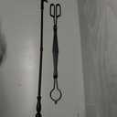 AMAGABELI Garden & Home 26" Long Firewood Tongs Log Grabber for Fireplace Fire Pit Campfire Bonfire for up 12'' Thick Logs Heavy Duty Wrought Iron Outside Outdoor Indoor Wood Stove Fire Place Tools