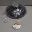 Bargeni Flush Mount Ceiling Light,12.5 inch LED Ceiling Light Fixture,5CCT Dimmable/2700K-6000K/20W, Matte Black with Wood Accent,Mid Century Light Fixtures Ceiling Mount,ETL Certified