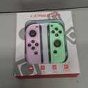 CIMENNTU Switch Controller for Nintendo Switch Controller, Switch Controller Replacement Accessories with Double Vibration/WakeUp/Motion Control/Screenshot（Purple&Green） 