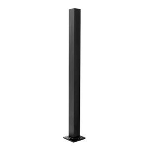 Deckorators 2-1/2 in. x 2-1/2 in. x 39 in. Textured Black Aluminum Horizontal Post Kit