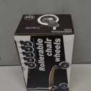 Huracan Office Chair Wheels, Set of 5, Replacement Rubber Chair Caster Wheels for Hardwood Floor, NOT Compatible for IKEA, Computer Desk Chair Wheels, Heavy Duty Office Chair Casters